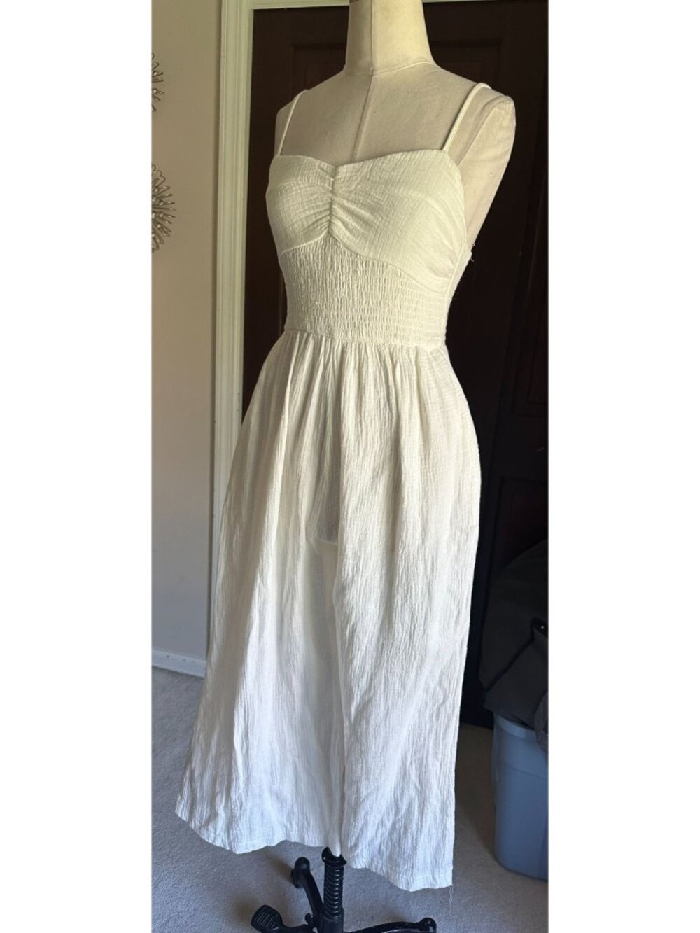 edit by nine off white sleeveless jumpsuit Small